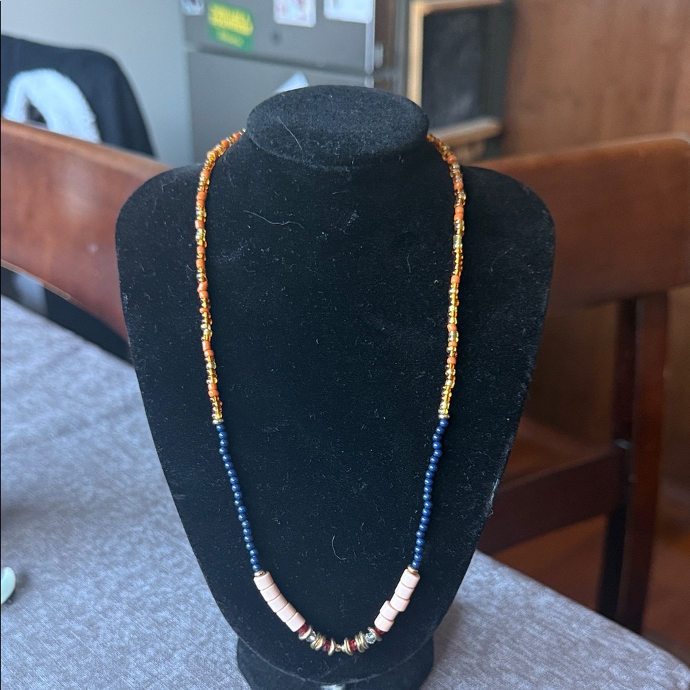 Portuguese Beaded Gold Necklace